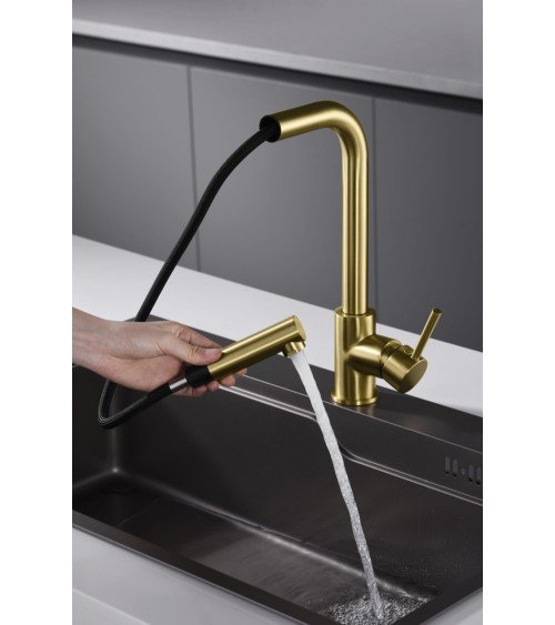 Grifo de cocina  MALTA oro cepillado