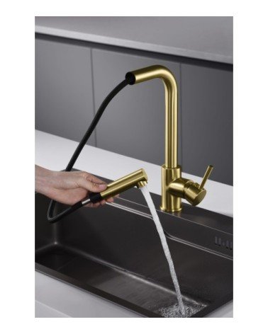 Grifo de cocina  MALTA oro cepillado