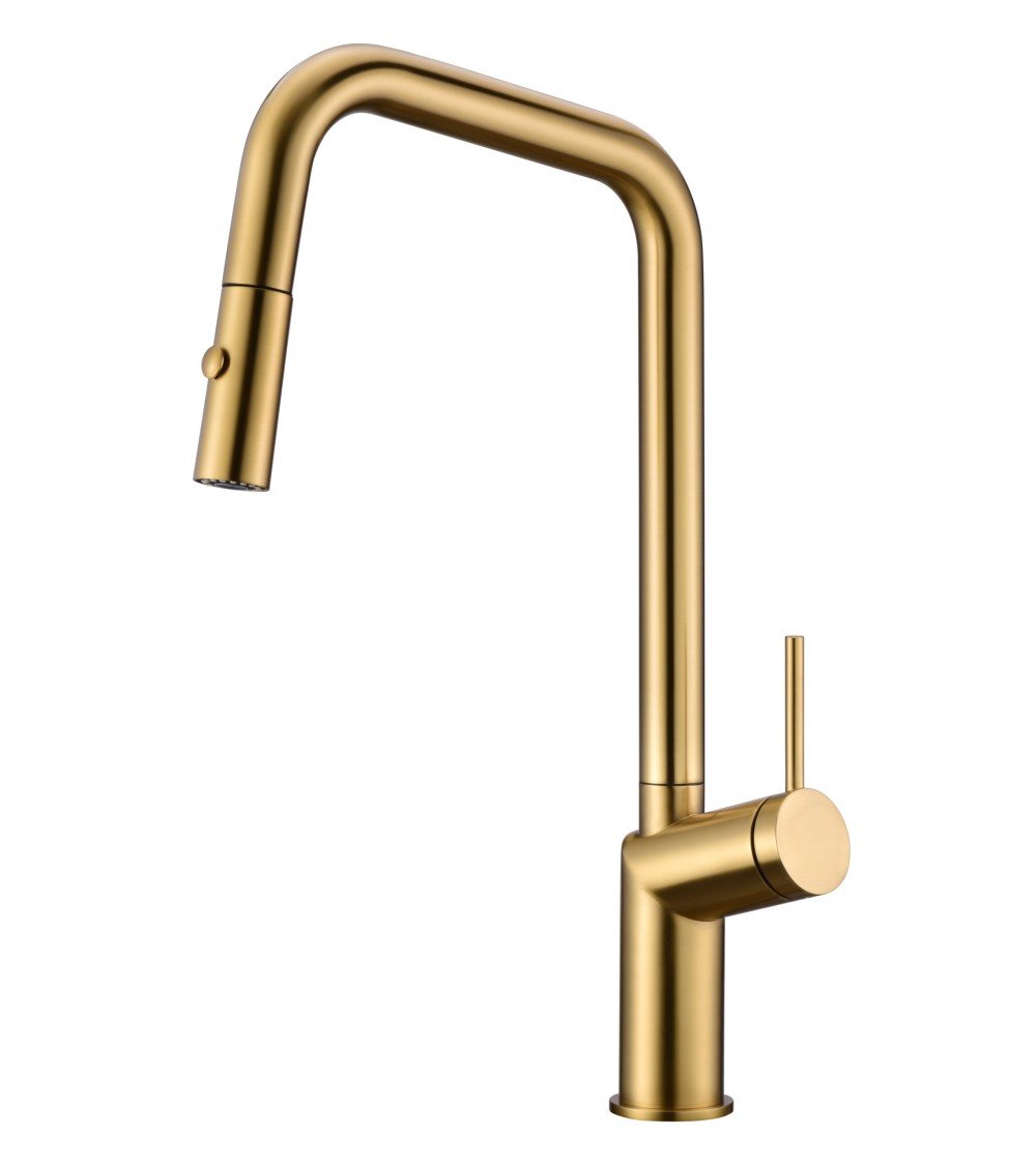 Grifo de cocina  BONN oro cepillado