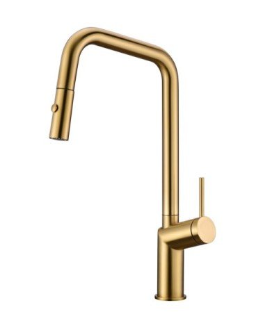 Grifo de cocina  BONN oro cepillado