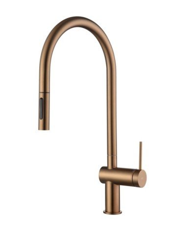 Grifo de cocina  BERNA oro rosa cepillado