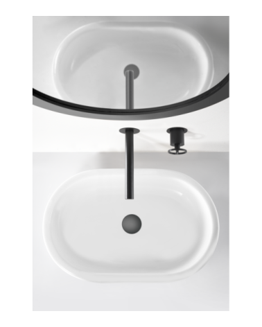 Monomando empotrado lavabo Olimpo negro mate