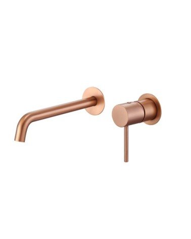 Monomando lavabo empotrado Monza oro rosa cepill