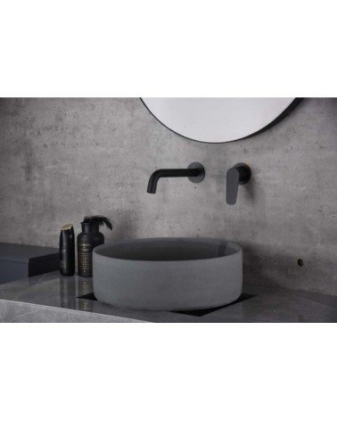 Monomando lavabo empotrado  Belgica negro mate