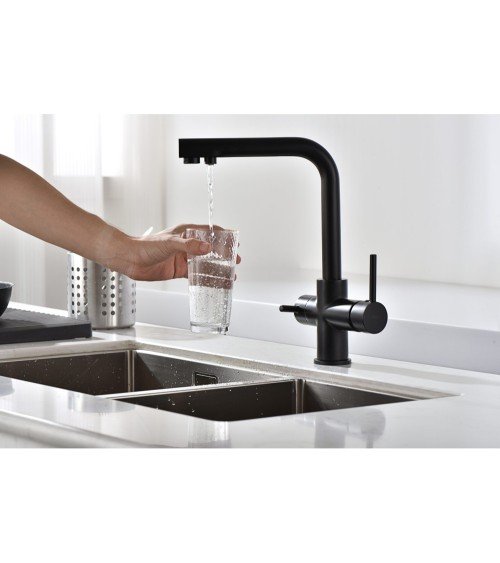 Grifo de cocina  MARSELLA negro mate para osmosis