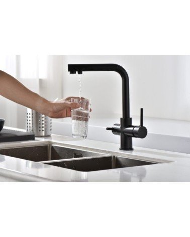 Grifo de cocina  MARSELLA negro mate para osmosis