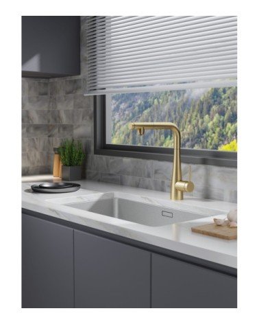 Grifo de cocina  SPLIT  para osmosis oro cepillado