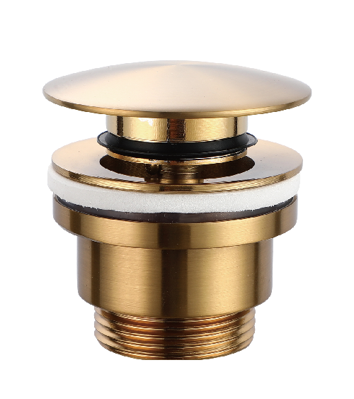 Válvula click-clack PVD oro cepillado
