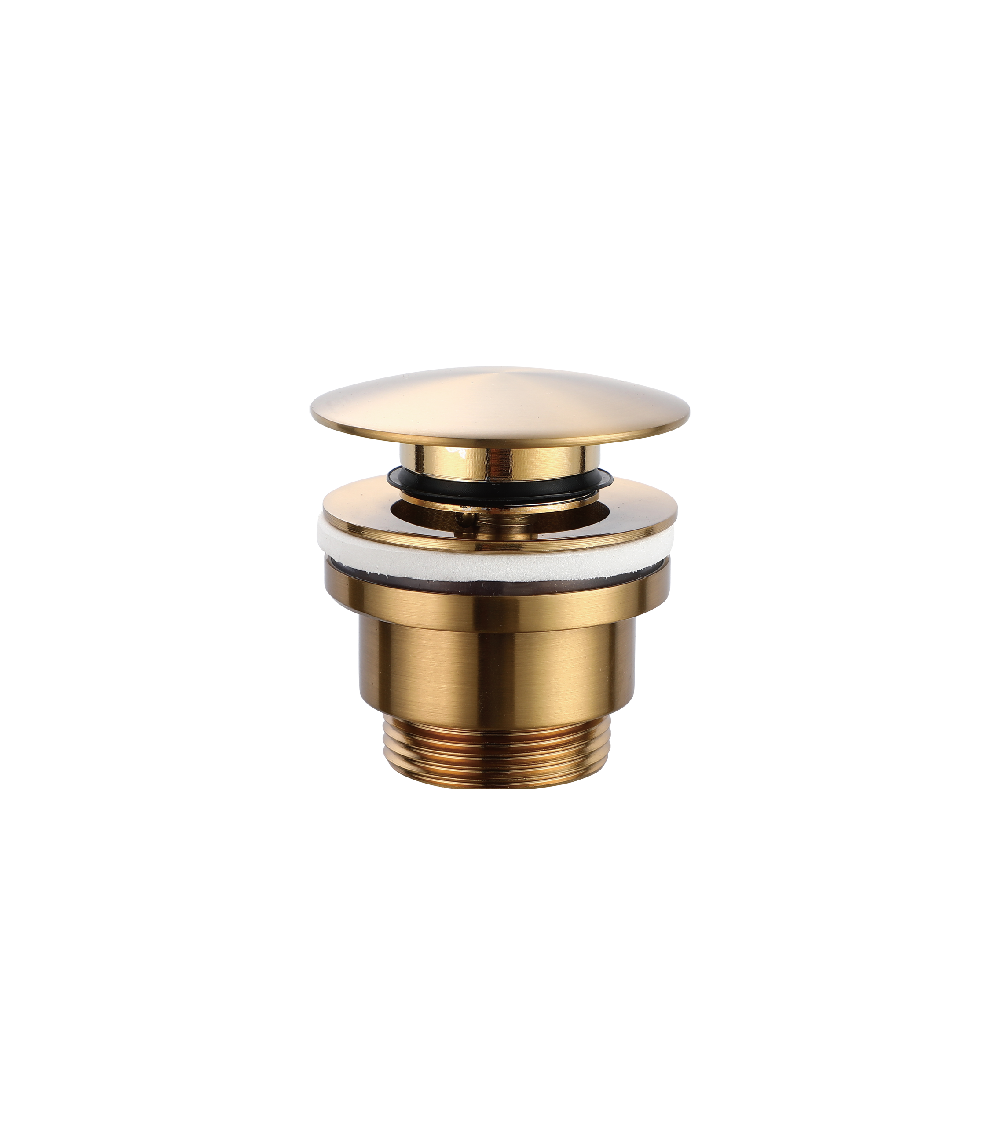 Válvula click-clack PVD oro cepillado