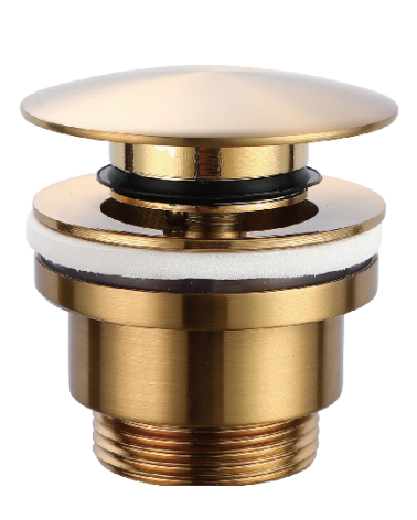 Válvula click-clack PVD oro cepillado