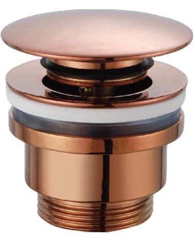 Válvula click-clack oro rosa brillo