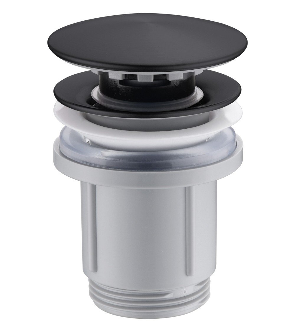 Valvula click-clack PVC negro mate