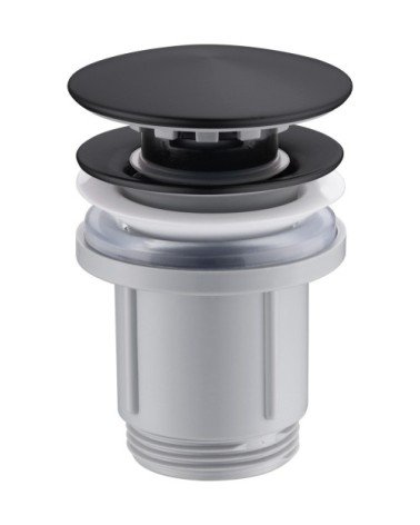 Valvula click-clack PVC negro mate