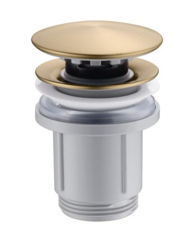 Valvula click-clack PVC oro cepillado