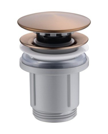 Valvula click-clack PVC oro rosa cepillado