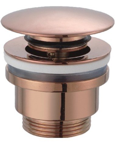 Válvula click-clack PVD oro rosa cepillado
