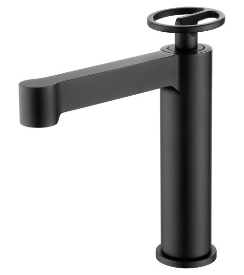 Monomando lavabo Olimpo negro mate