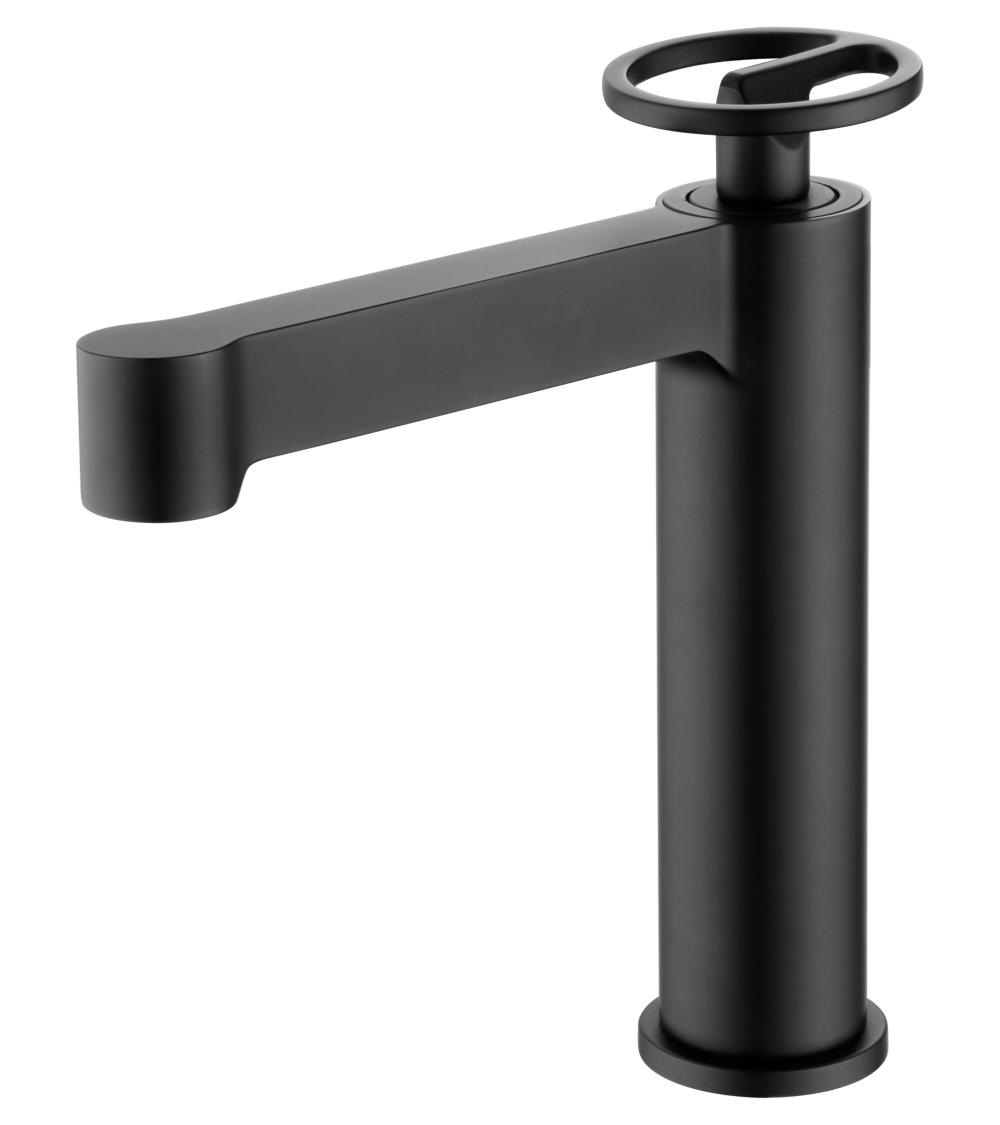 Monomando lavabo Olimpo negro mate