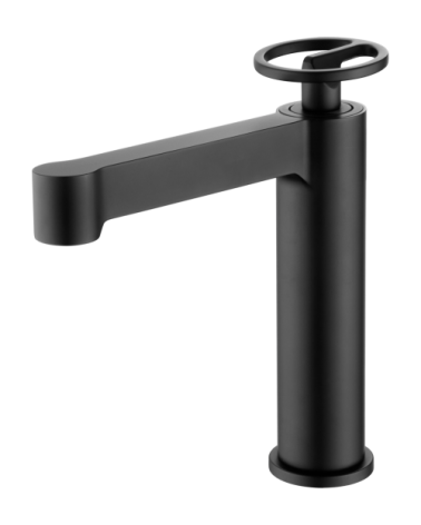 Monomando lavabo Olimpo negro mate
